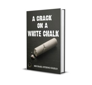A CRACK ON A WHITE CHALK